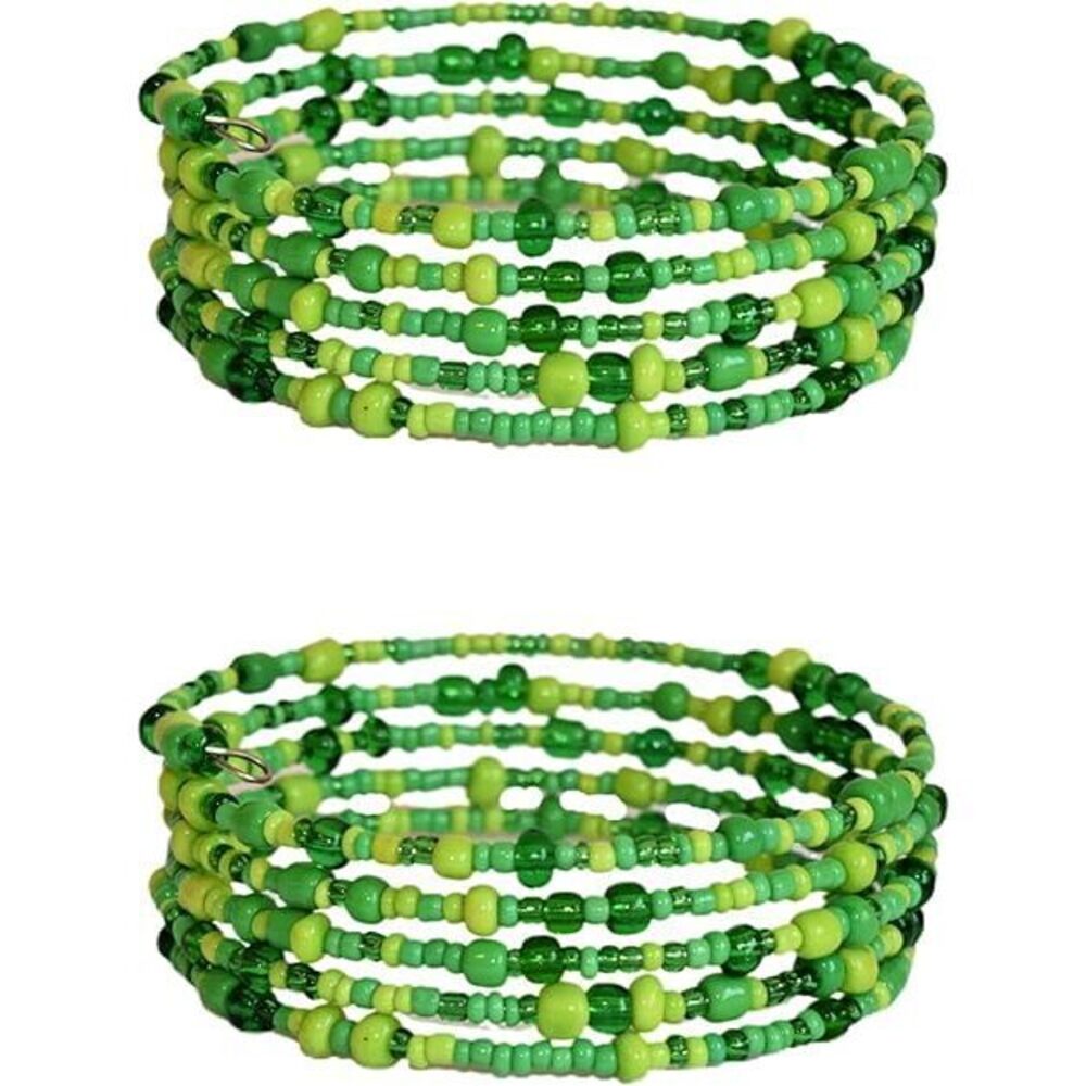 Tembo Africa Set Of 2 Handmade Beaded Bracelets For Women - Wrap Bracelets -